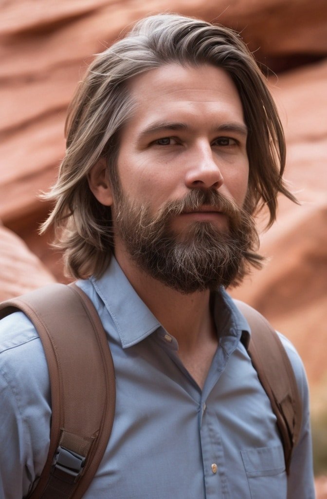 Feathered Layers with Beard