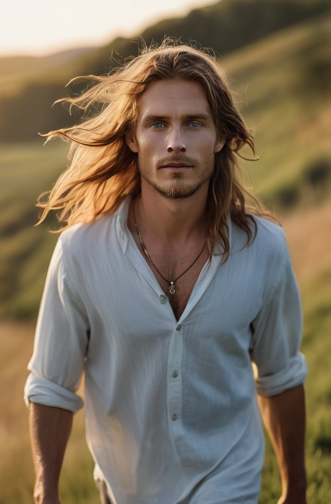Long and Flowing