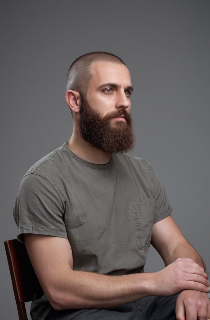 Buzz Cut With Beard