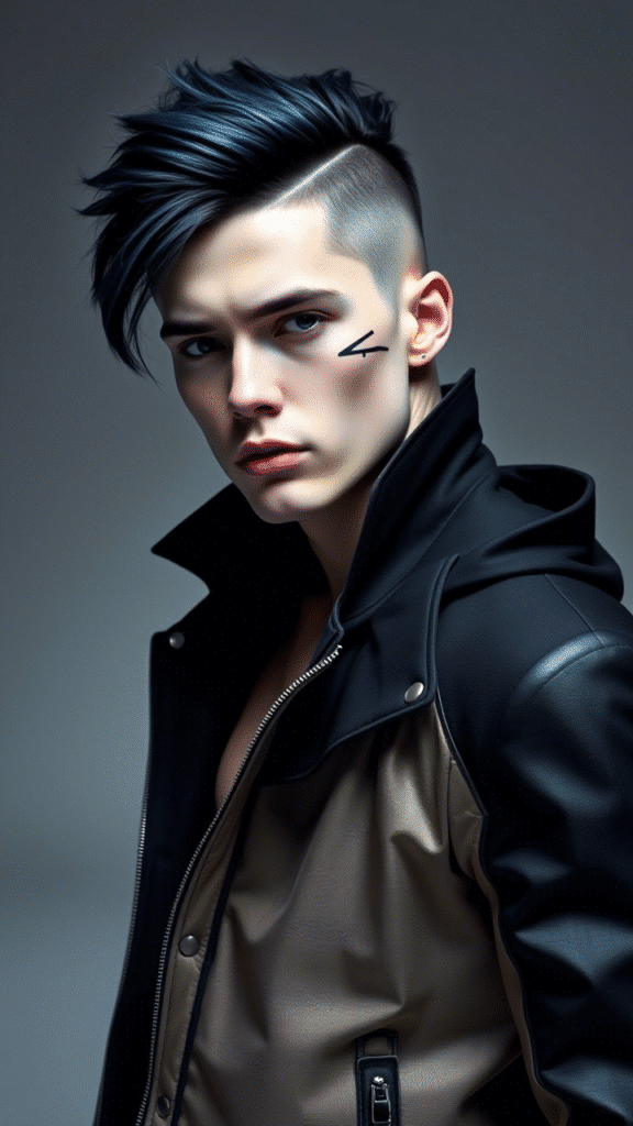 The Asymmetrical Faux Hawk