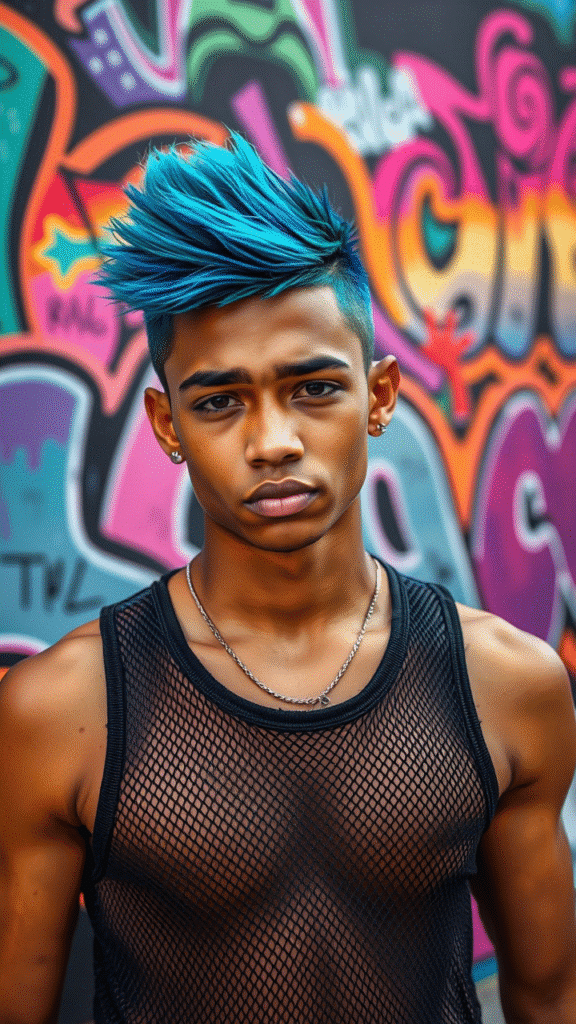 The Colored Faux Hawk