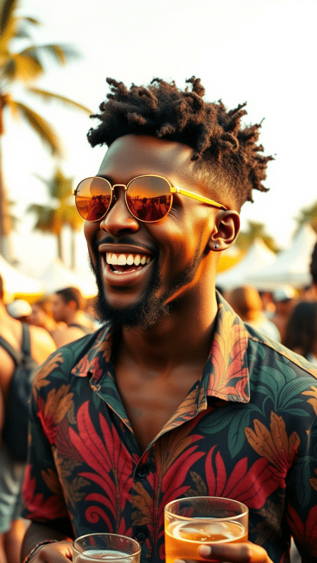 Afro Curls With Fade