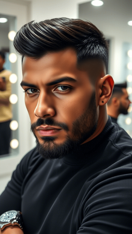 The Close Crop with Beard Fade