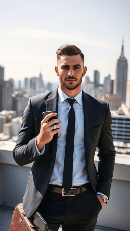 The Mid Skin Fade with Side Part